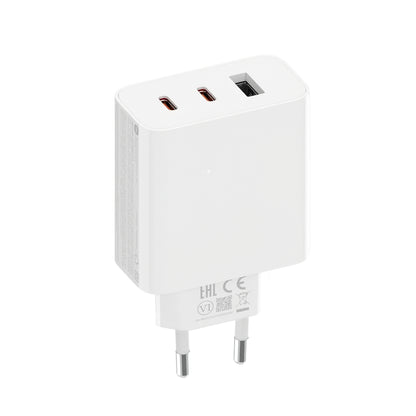 Ładowarka sieciowa Xiaomi 2C1A GaN, 67 W, 3 A, 1 x USB-A - 2 x USB-C, biała 