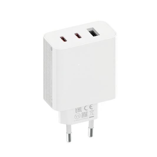 Ładowarka sieciowa Xiaomi 2C1A GaN, 67 W, 3 A, 1 x USB-A - 2 x USB-C, biała 