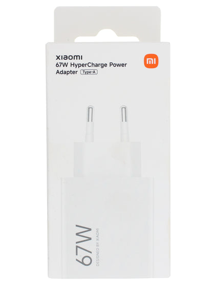 Ładowarka sieciowa Xiaomi, 67W, 6.2A, 1 x USB-A, Biała BHR07SKEU