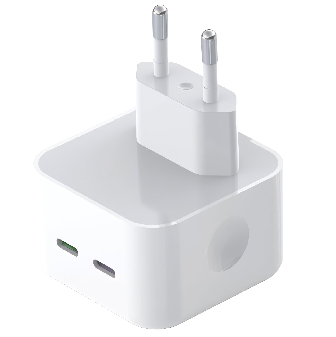 Ładowarka sieciowa XO Design L102, 35W, 3A, 2 x USB-C, Biała