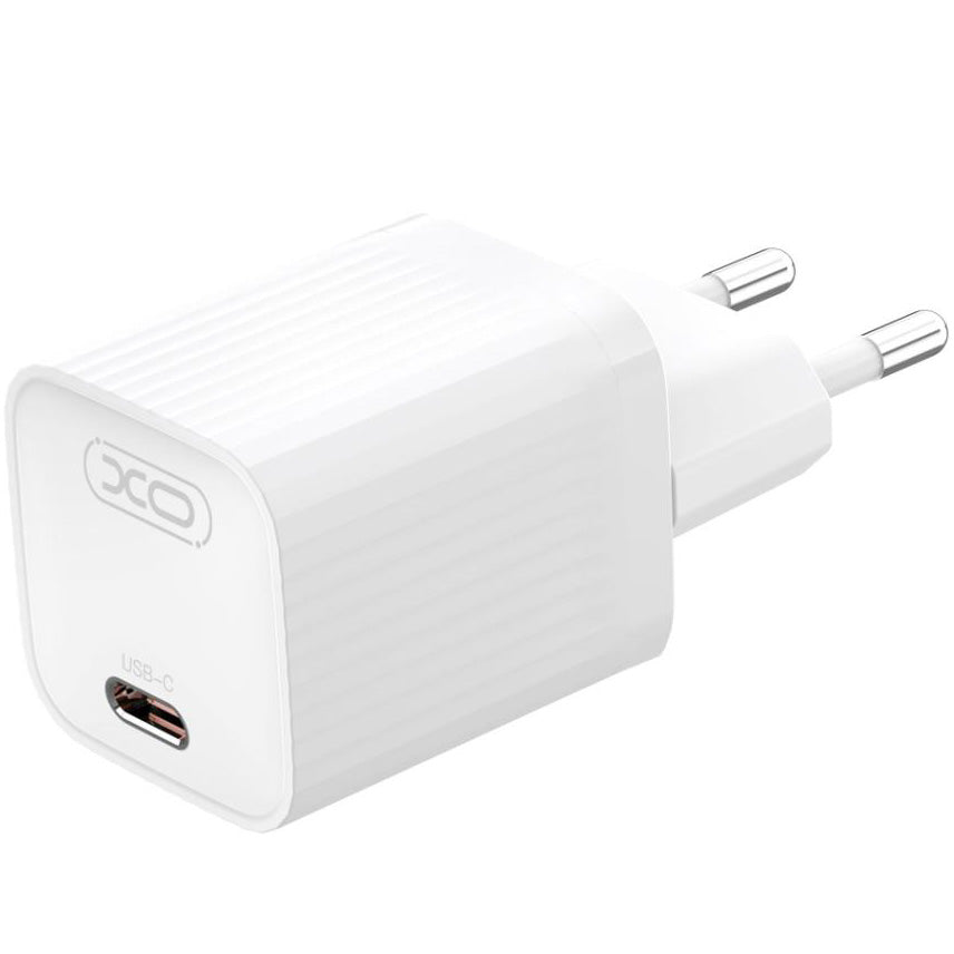 Ładowarka sieciowa XO Design L148, 30W, 3A, 1 x USB-C, Biała