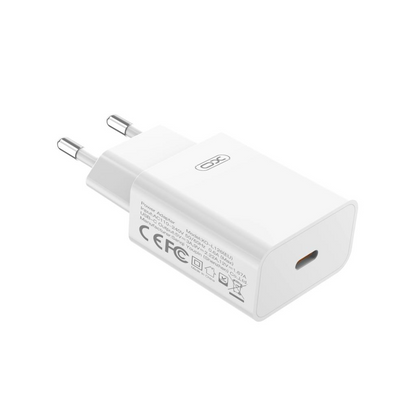 Ładowarka sieciowa XO Design L126, 20W, 3A, 1 x USB-C, Biała