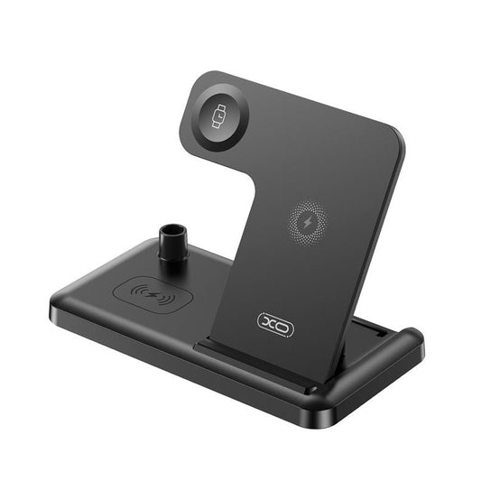 Ładowarka Sieciowa Bezprzewodowa XO Design WX033 4w1, 15W, 1.67A, Czarny