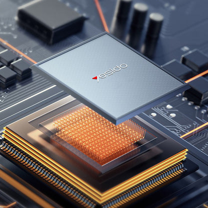 Ładowarka sieciowa Yesido YC142, 100W, 5A, 1 x USB-A - 2 x USB-C, Czarny