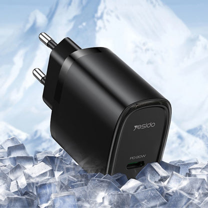 Ładowarka sieciowa Yesido YC57, 20W, 3A, 1 x USB-C, Biała