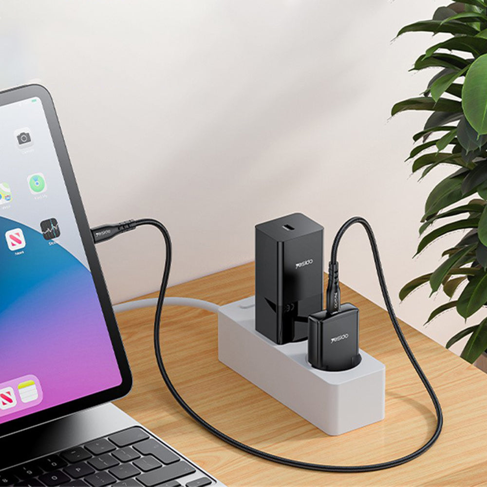 Ładowarka sieciowa Yesido YC74, 30W, 3A, 1 x USB-C, Czarna