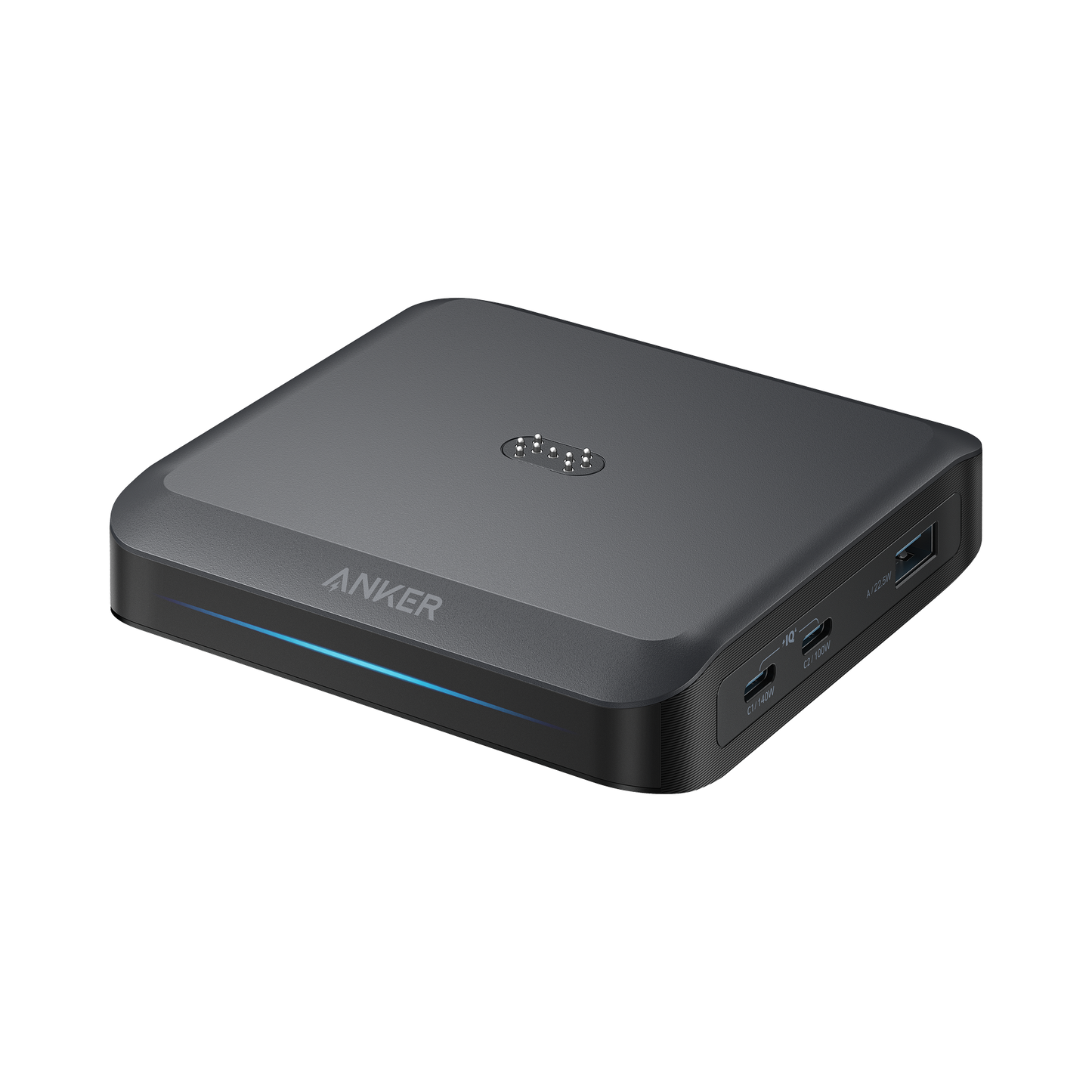 Ładowarka Stacja Anker do zewnętrznej baterii Prime, 150W, 5A, 1 x Pogo Pin - 1 x USB-A - 2 x USB-C, Czarny A1903G11