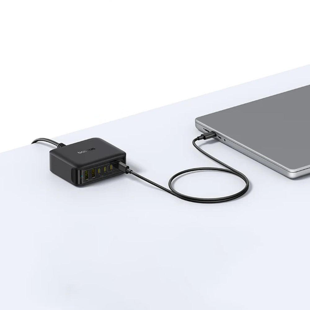 Ładowarka stacja Baseus EnerFill FH21, 120W, 3.25A, 2 x USB-A - 4 x USB-C, Czarny E0120T00