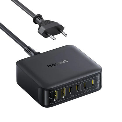 Ładowarka stacja Baseus EnerFill FH21, 120W, 3.25A, 2 x USB-A - 4 x USB-C, Czarny E0120T00