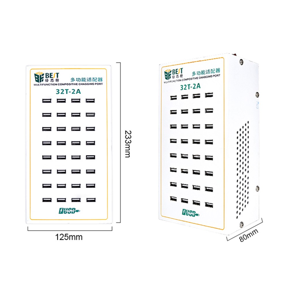 Ładowarka Stacja Best 32T-2A, 2A, 32 x USB-A, Biała