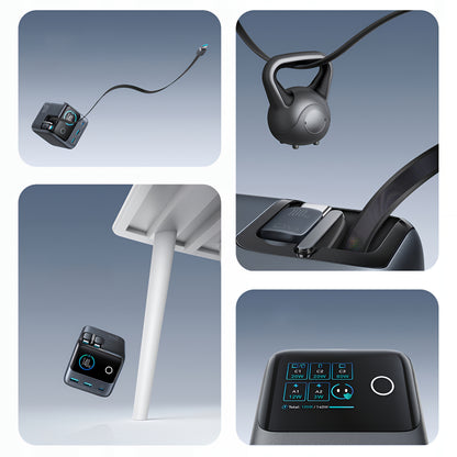 Ładowarka stacja z kablem USB-C Joyroom Podix JR-TRD01, 140W, 1 x USB-C - 2 x USB-A, Szara