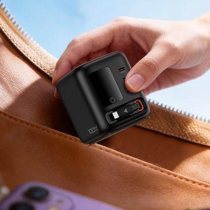 Stacja ładowania z kablem USB-C Acefast Z10, 100W, 1 x USB-A - 2 x USB-C, czarny