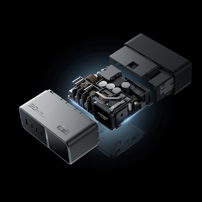 Ładowarka Stacja Cuktech TA3005U, 300W, 1 x DC - 1 x USB-A - 3 x USB-C, Szary
