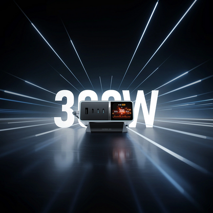 Ładowarka Stacja Cuktech TA3005U, 300W, 1 x DC - 1 x USB-A - 3 x USB-C, Szary