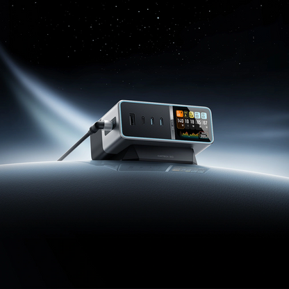 Ładowarka Stacja Cuktech TA3005U, 300W, 1 x DC - 1 x USB-A - 3 x USB-C, Szary