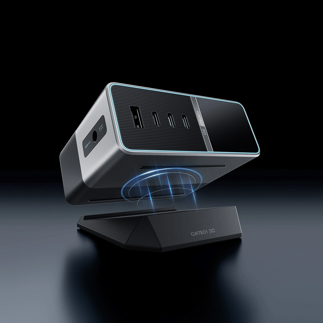 Ładowarka Stacja Cuktech TA3005U, 300W, 1 x DC - 1 x USB-A - 3 x USB-C, Szary