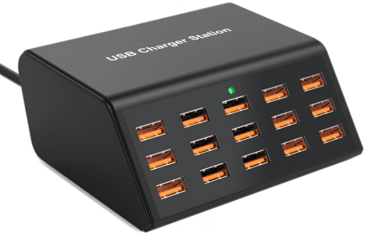 Ładowarka Stacja OEM HW15, 100W, 2A, 15 x USB-A, Czarny