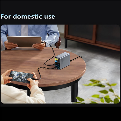 OEM WLX-G3 Station Charger, 140W, 5A, 2 x USB-A - 4 x USB-C, Gray
