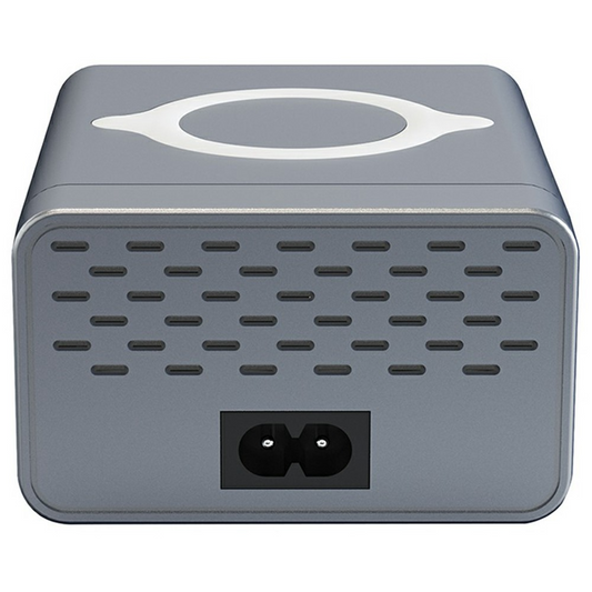 Ładowarka Stacja OEM WLX-M3 QI, 80W, 4 x USB-A - 4 x USB-C, Szara