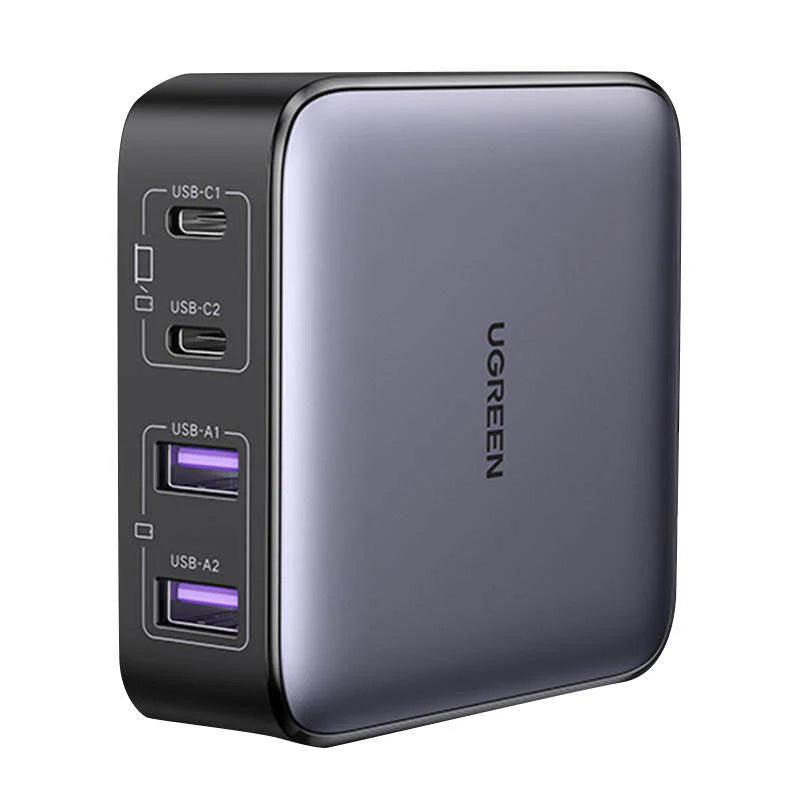 Ładowarka stacja UGREEN CD327 Nexode, 65W, 3.25A, 2 x USB-A - 2 x USB-C, Czarny