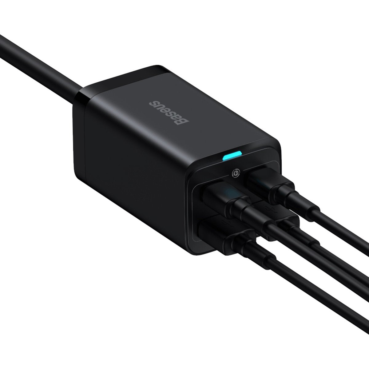 Ładowarka stacja USB-C Baseus GaN3 Pro, 100W, 5A, 2 x USB-A - 2 x USB-C, Czarny, Powystawowy CCGP000101
