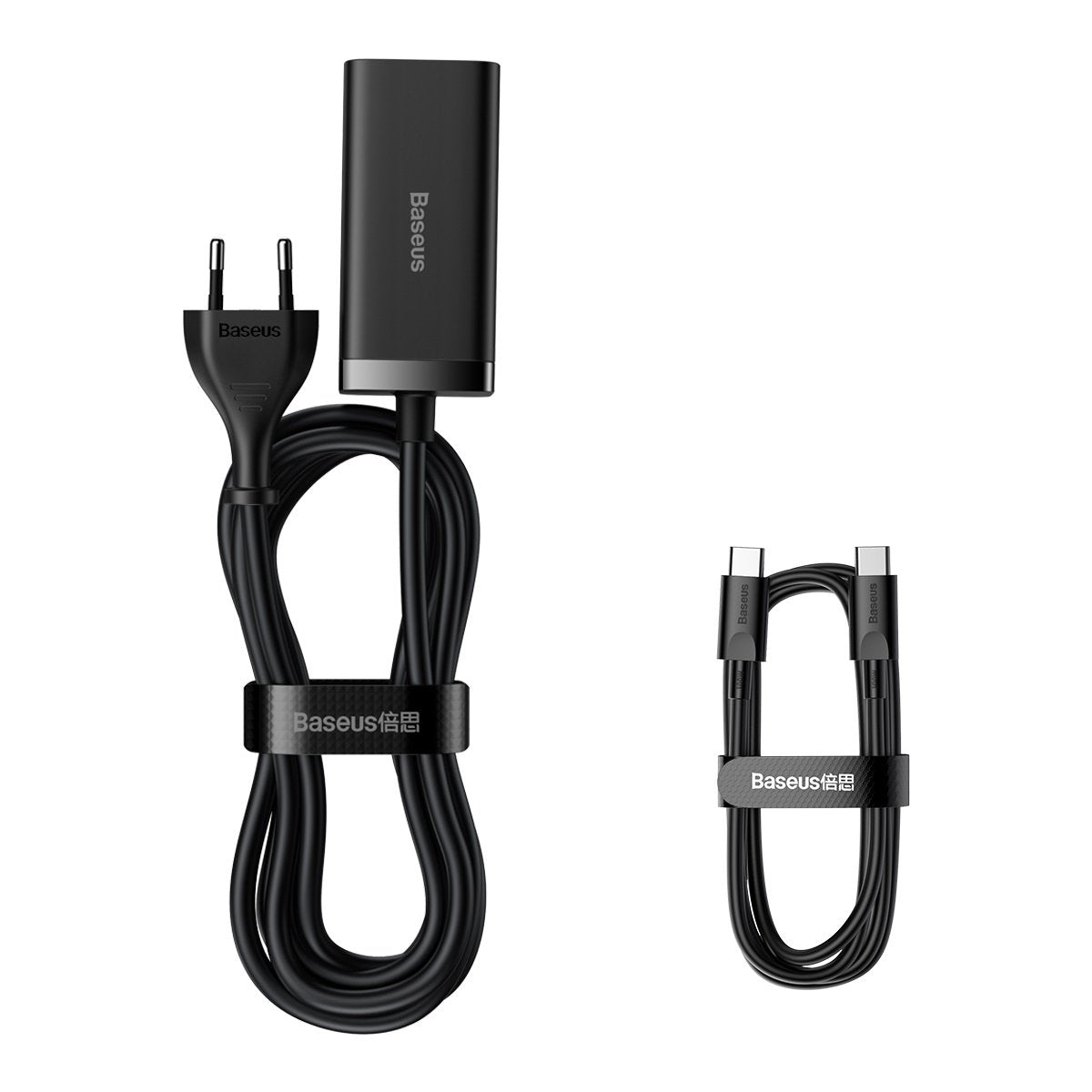 Ładowarka stacja USB-C Baseus GaN3 Pro, 100W, 5A, 2 x USB-A - 2 x USB-C, Czarny, Powystawowy CCGP000101