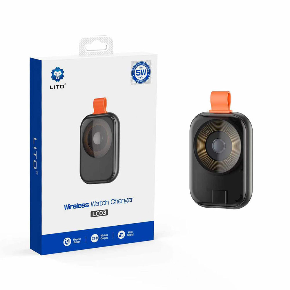 Ładowarka bezprzewodowa Lito LC03 do Apple Watch Series, Czarna