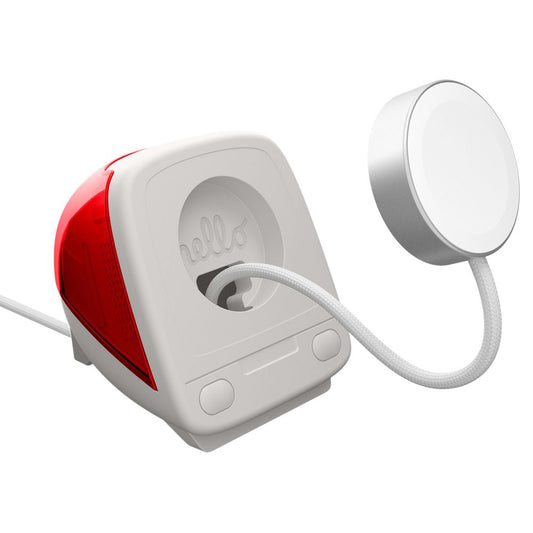 Uchwyt Spigen C1 Classic do Bezprzewodowej Ładowarki Apple Watch Series, Czerwony