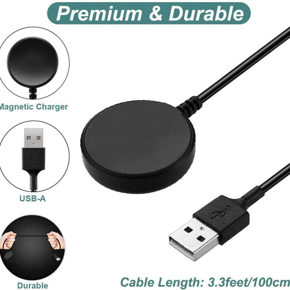 Ładowarka bezprzewodowa Techsuit TSC12 do Samsung Galaxy Watch Series, USB-A, Czarna