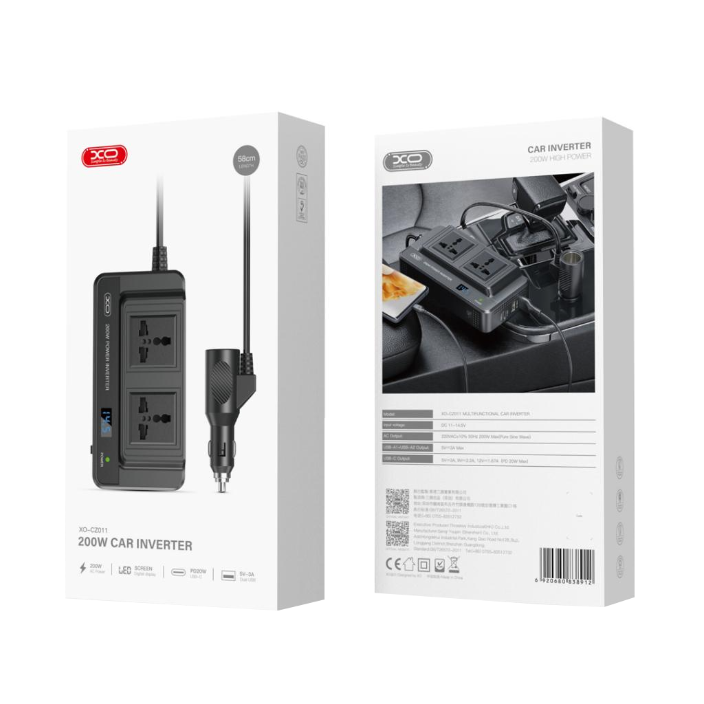 Przetwornica Elektryczna Samochodowa XO Design CZ011, 200W