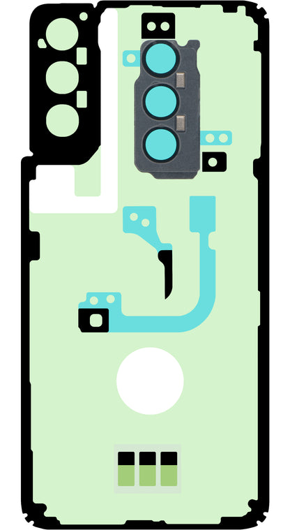 Zestaw klejów do obudowy baterii Samsung Galaxy S21+ 5G G996, Service Pack GH82-24565A