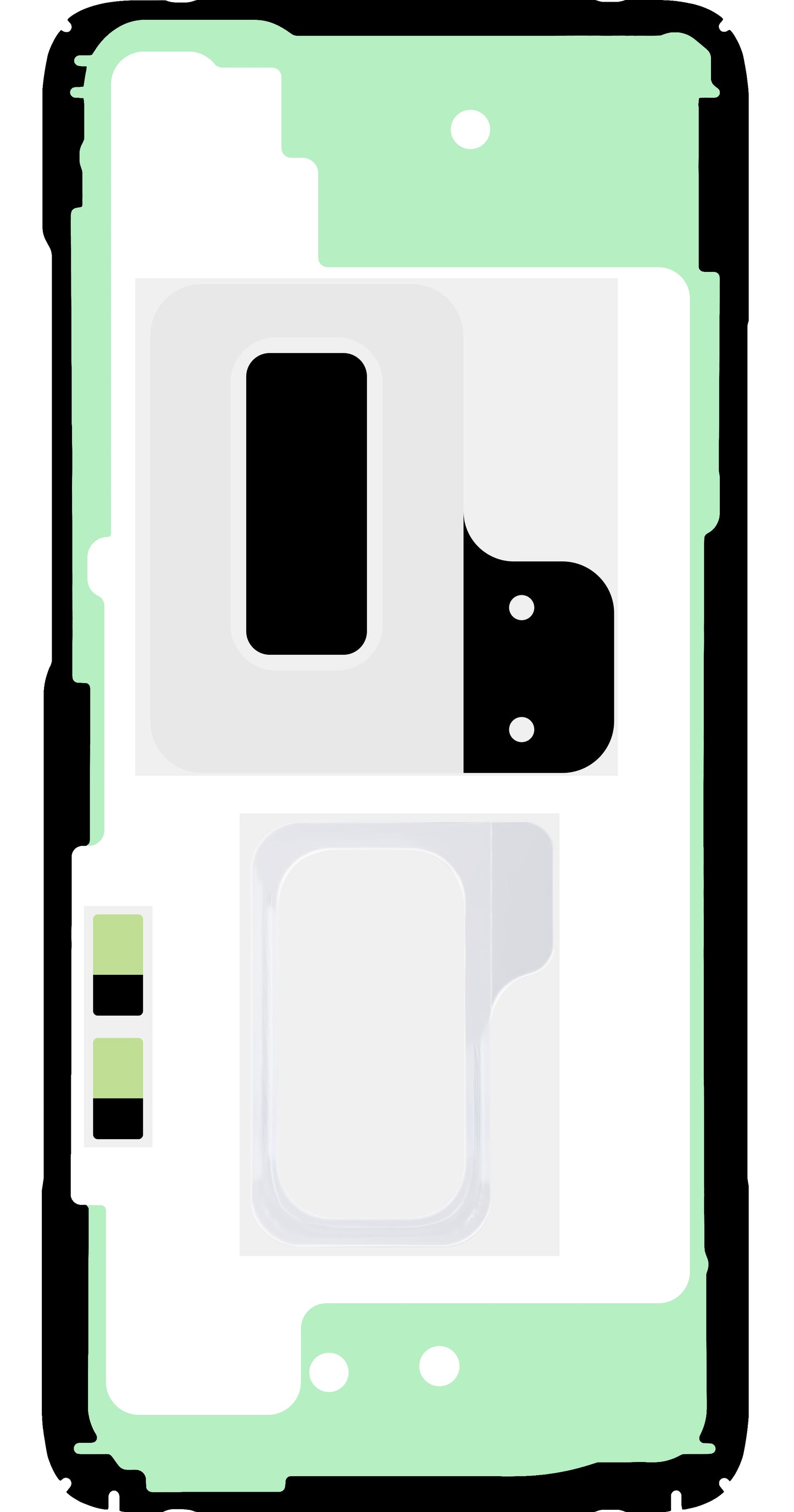 Zestaw klejów do pokrywy baterii Samsung Galaxy S20 G980, Service Pack GH82-22124A