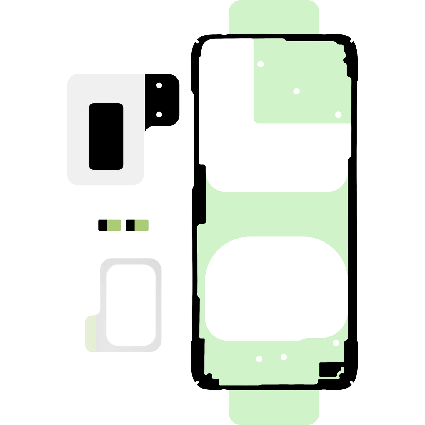 Zestaw klejów do obudowy baterii Samsung Galaxy S20+ 5G G986 / S20+ G985, Service Pack GH82-22135A