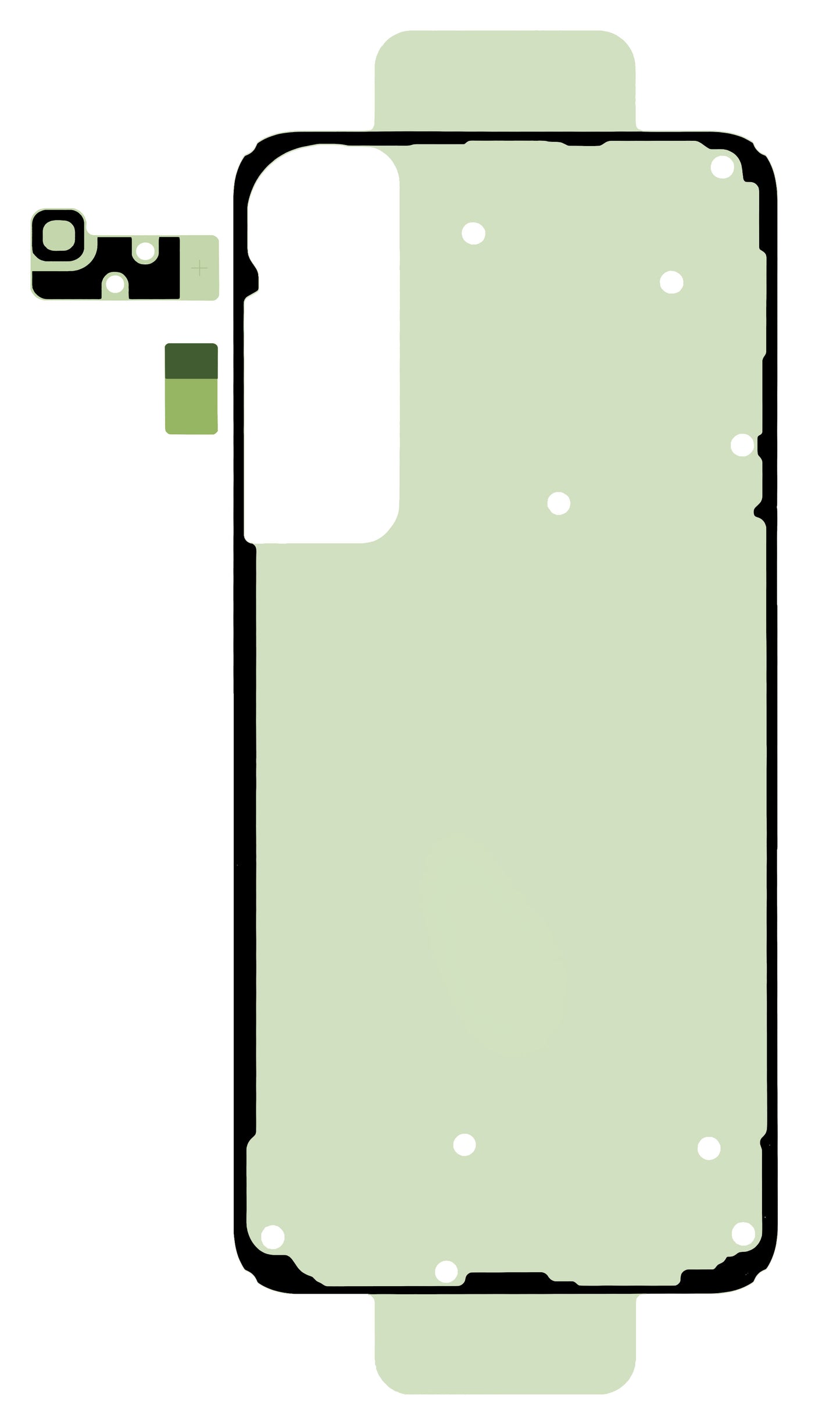 Zestaw klejów do obudowy baterii Samsung Galaxy S25+ S936, Service Pack GH82-36508A