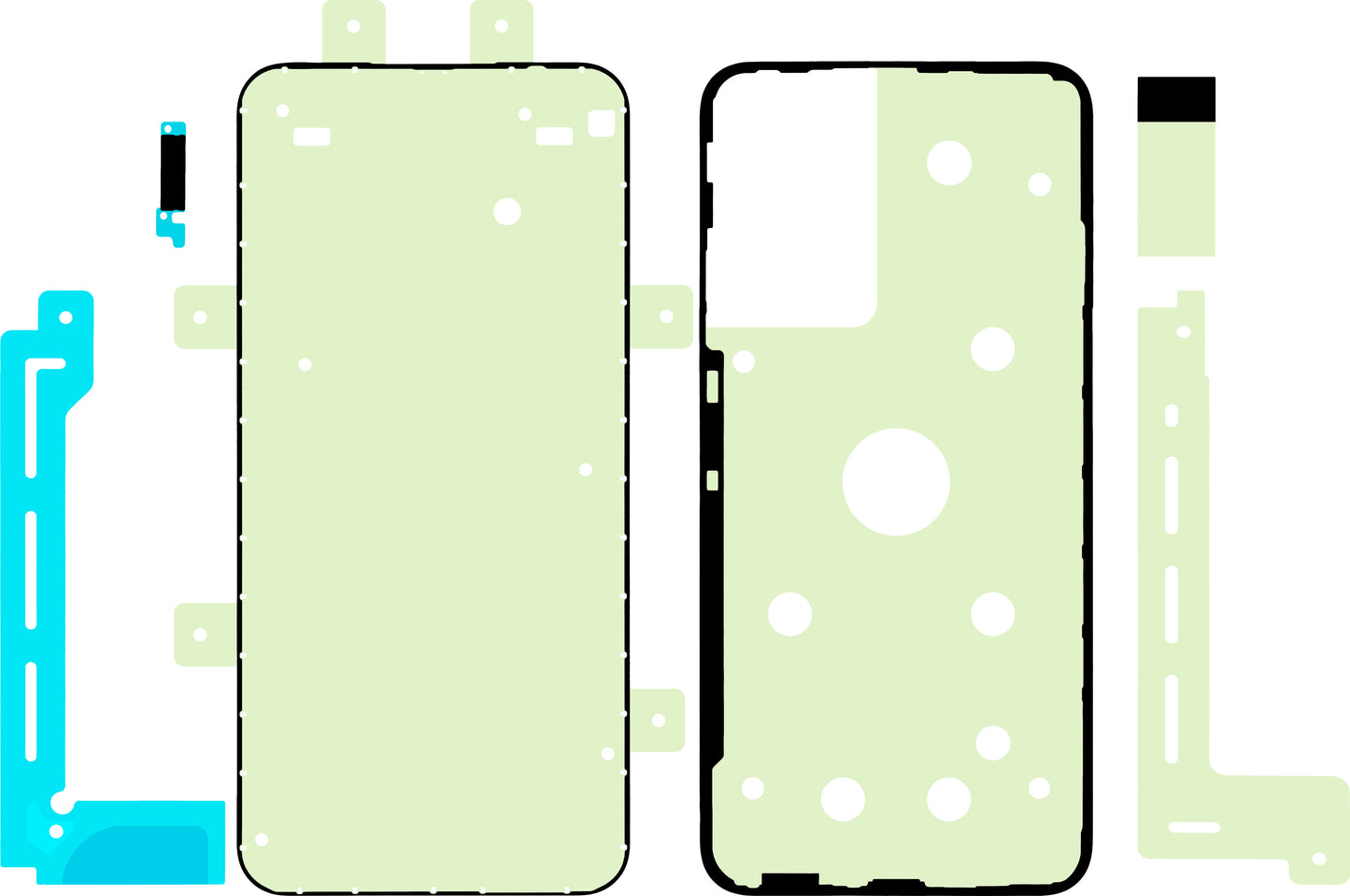 Zestaw klejów do wyświetlacza Samsung Galaxy A34 A346, Service Pack GH82-31515A