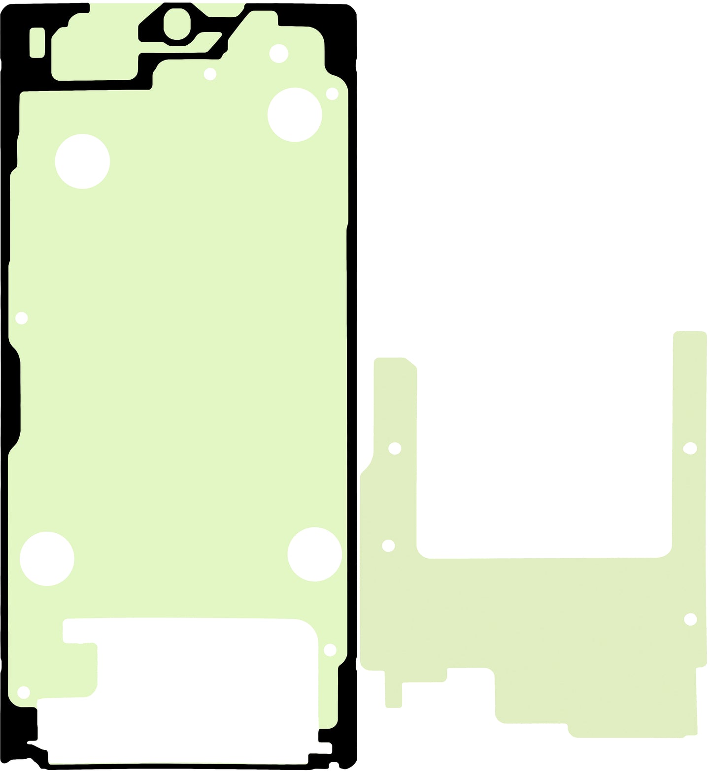 Zestaw klejów do wyświetlacza Samsung Galaxy S25 Ultra S938, Service Pack GH82-36522A