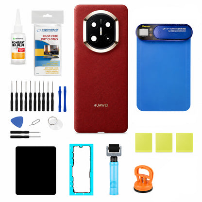 Zestaw tylnej klapki baterii Huawei Mate X7 Wiśniowy (Nebula Red) Service Pack i dedykowane narzędzia serwisowe