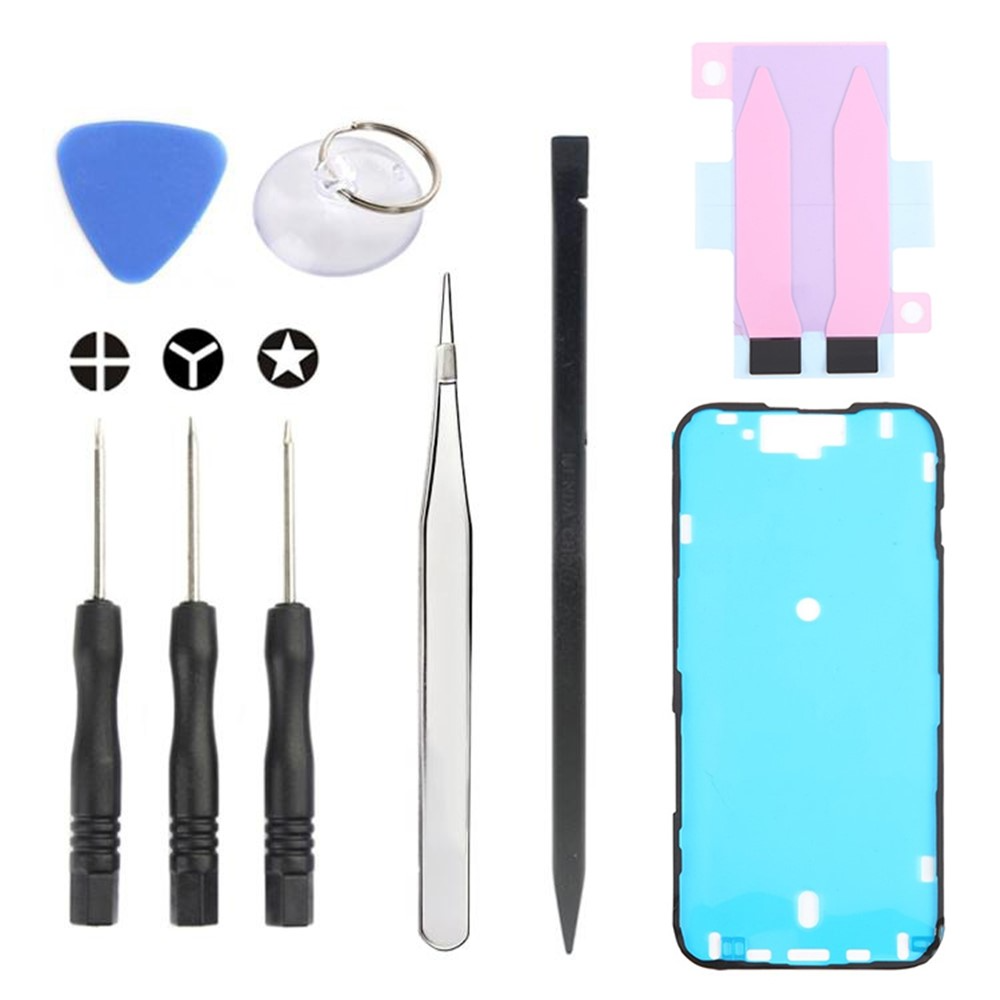 Jiafa JF-8162 Repair Kit for Apple iPhone 15 Battery Replacement, 9in1