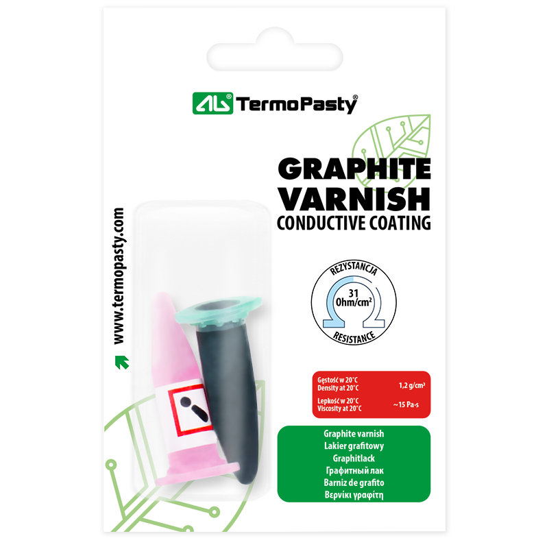 Lakier grafitowy AG Termopasty, 2ml, Zestaw 2 sztuki ART.AGT-022