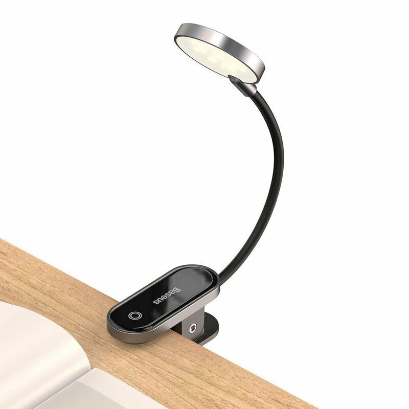 Baseus Comfort Reading Mini Clip Led Lamp, szary DGRAD-0G 