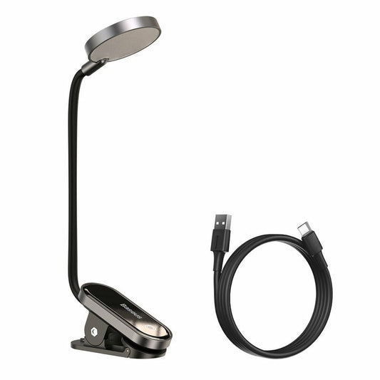 Baseus Comfort Reading Mini Clip Led Lamp, szary DGRAD-0G 