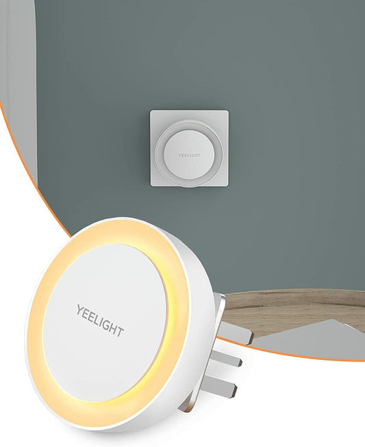 Lampa nocna LED Yeelight Plug-in Nightlight, 0.5W, 2500K, Czujnik, Wersja UK, Biała, Odnowiona YLYD11YL