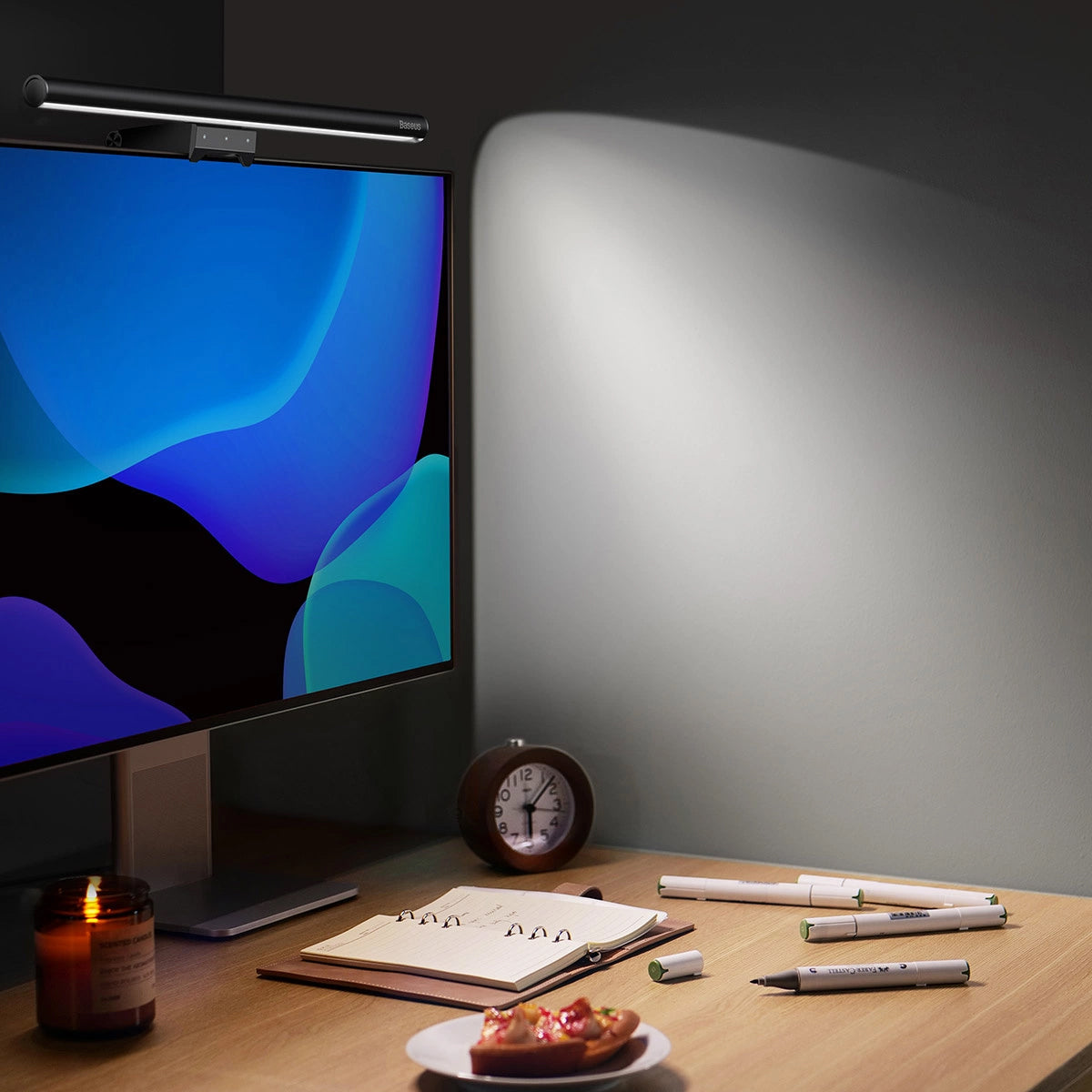 Lampa Led Monitor Baseus i-Wok2, 2700K - 6500K, Czarna DGIW000101