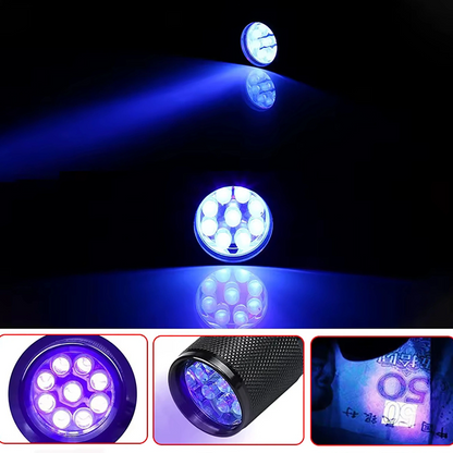 UV LED Flashlight WZK WLD-9L, IP65