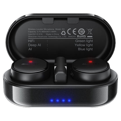 Lavaliera Acefast R3, USB-C, Zestaw 2 sztuki, Czarna
