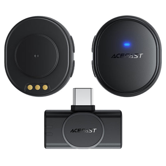 Lavaliera Acefast R3, USB-C, Zestaw 2 sztuki, Czarna