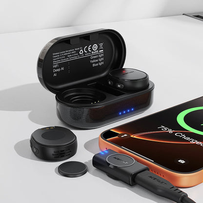 Lavaliera Acefast R3, USB-C, Zestaw 2 sztuki, Czarna