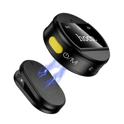 Mikrofon krawatowy HOCO L22, USB-C / Lightning, zestaw 2 sztuki, czarny