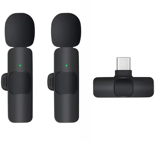 Lavaliera OEM K1, USB-C, Zestaw 2 sztuki, Czarna
