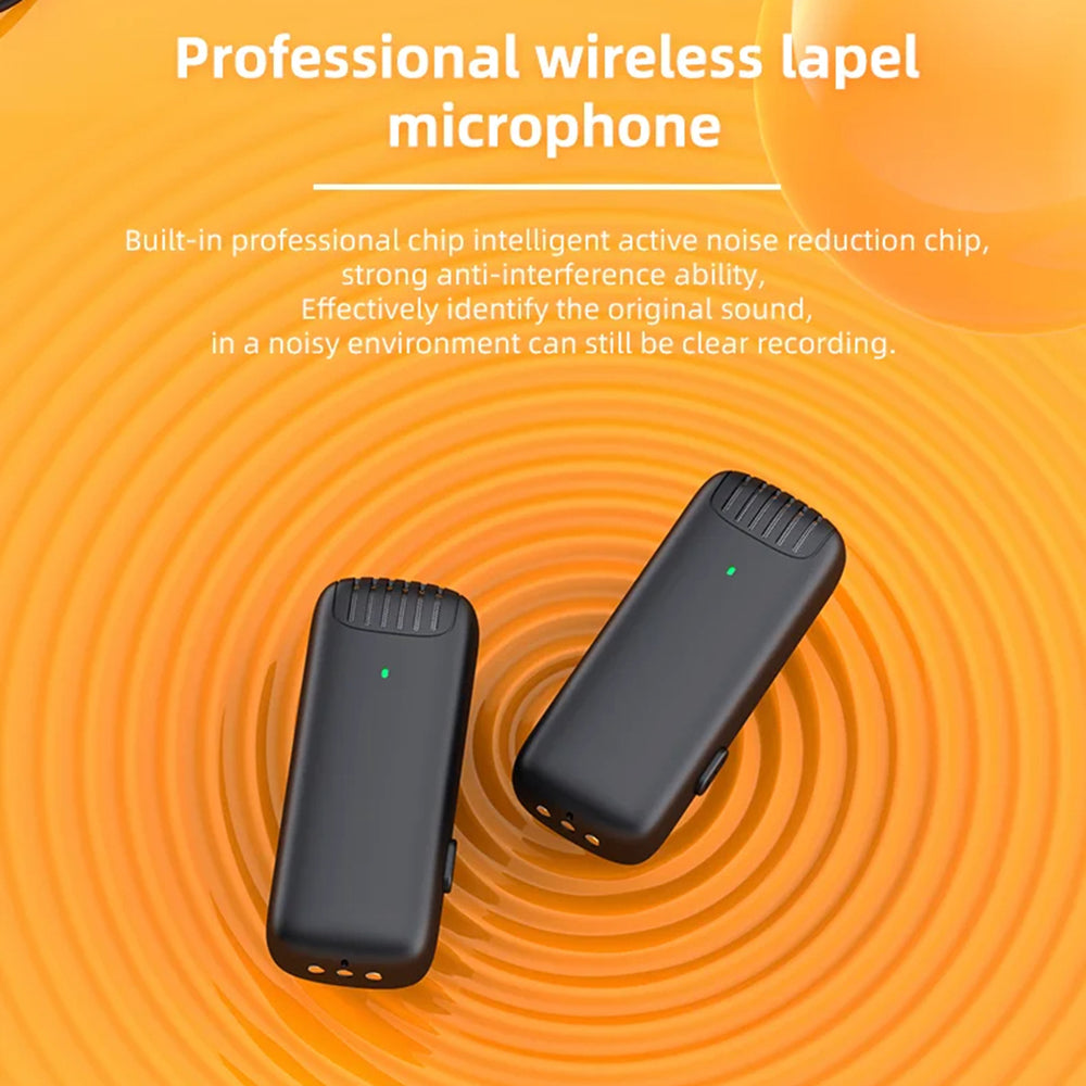 Lavalier Techsuit LW4, USB-C, Zestaw 2 sztuki, Czarny